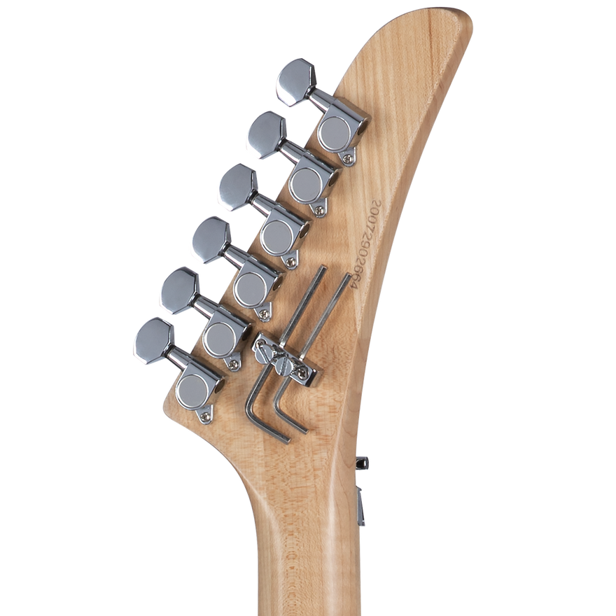 Kramer Baretta, Custom Graphics, “White Lotus” (EVH® D-Tuna; Incl. Premium Soft Case), White Lotus Candy Blue Electric Guitar Kramer