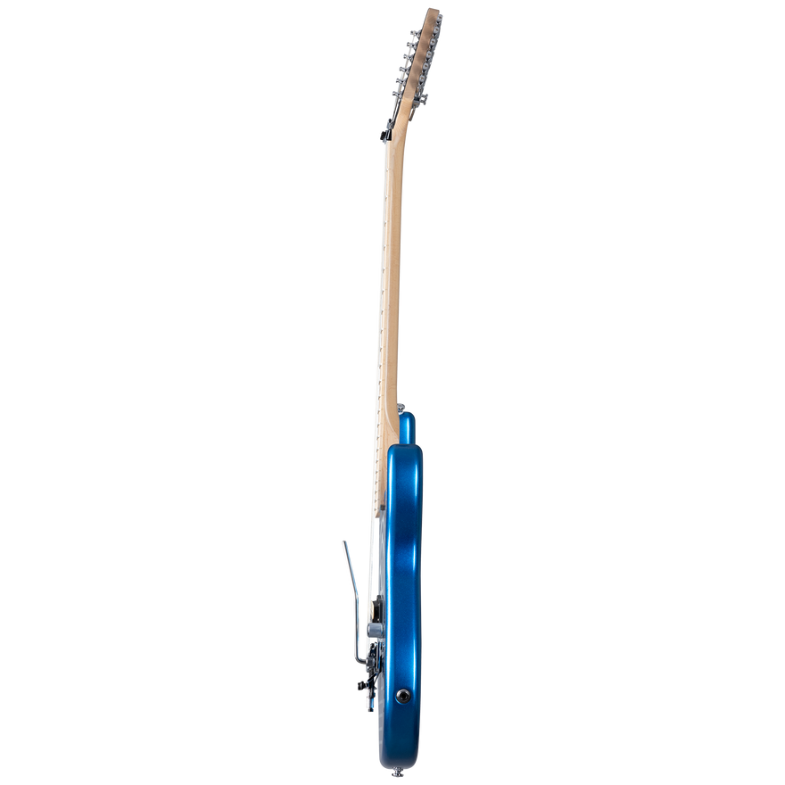 Kramer Baretta, Custom Graphics, “White Lotus” (EVH® D-Tuna; Incl. Premium Soft Case), White Lotus Candy Blue Electric Guitar Kramer