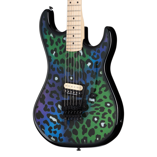 Kramer Baretta “Feral Cat” (EVH® D-Tuna; Incl. Premium Soft Case), Rainbow Leopard Electric Guitar Kramer