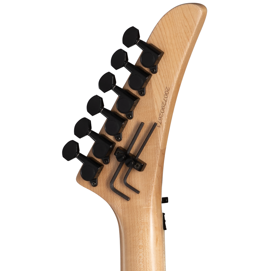 Kramer Baretta “Danger Zone” (EVH® D-Tuna; Incl. Premium Soft Case), Warning Tape on White Red Electric Guitar Kramer