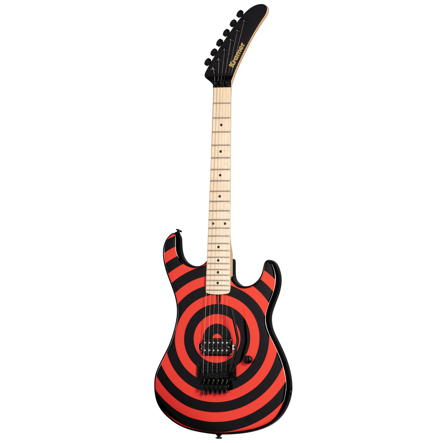 Kramer 84, Custom Graphics, Red Bullseye, Exclusive Electric Guitar Kramer