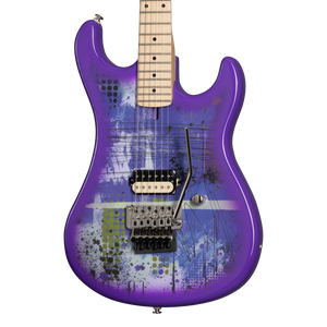 Kramer 84, Custom Graphics, Purple Splatter, Exclusive Electric Guitar Kramer