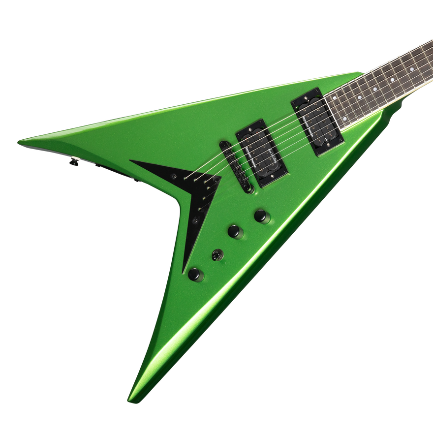 Kramer Dave Mustaine Vanguard Rust in Peace, Alien Tech Green Electric Guitar Kramer