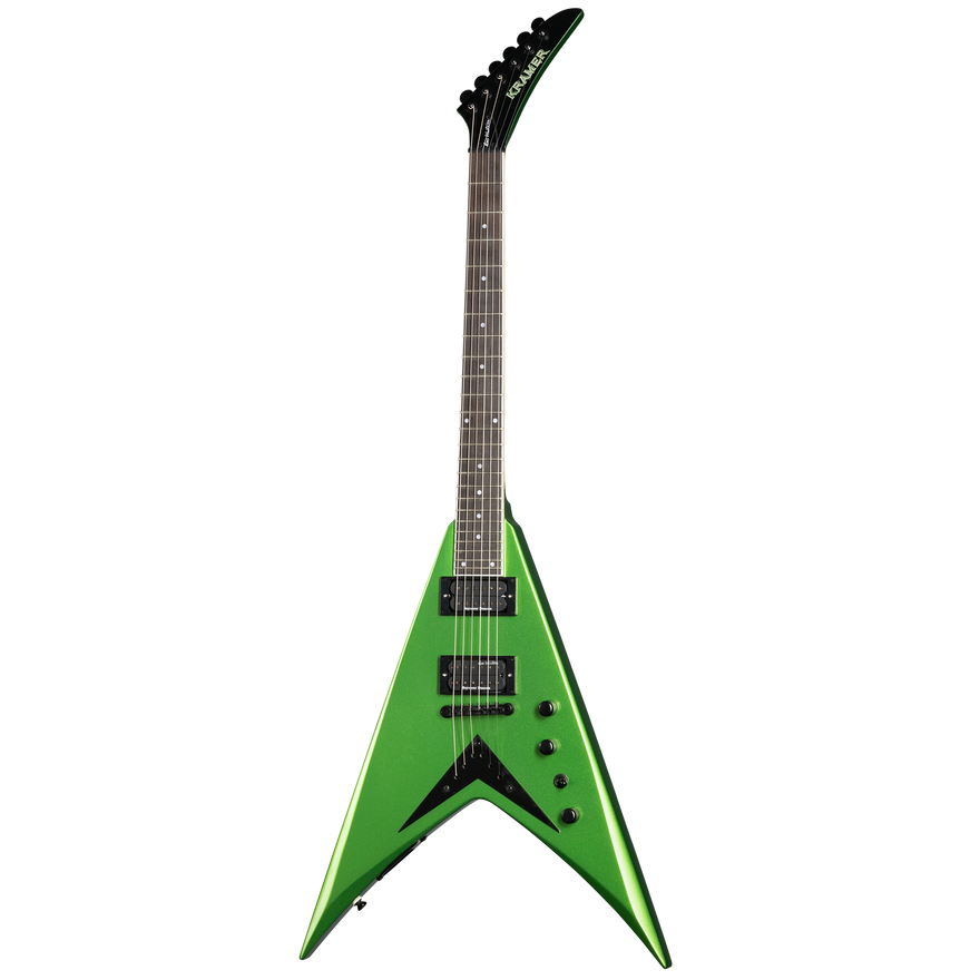Kramer Dave Mustaine Vanguard Rust in Peace, Alien Tech Green Electric Guitar Kramer