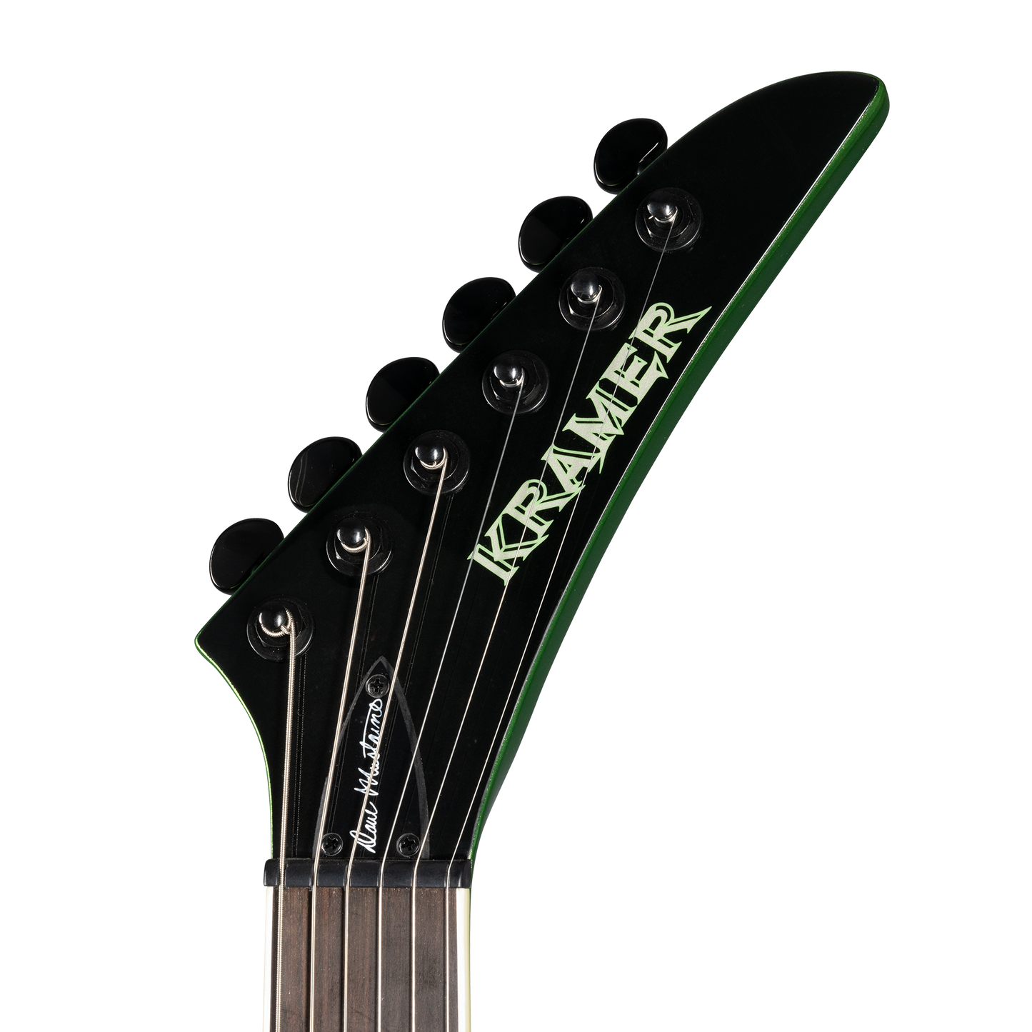 Kramer Dave Mustaine Vanguard Rust in Peace, Alien Tech Green Electric Guitar Kramer