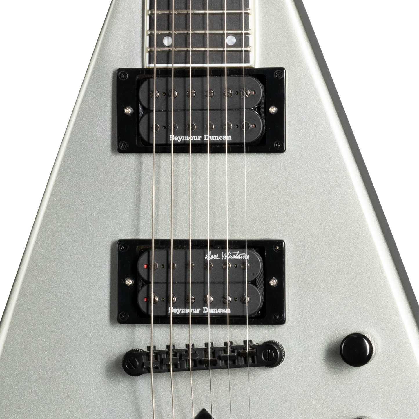 Kramer Dave Mustaine Vanguard, Silver Metallic Electric Guitar Kramer