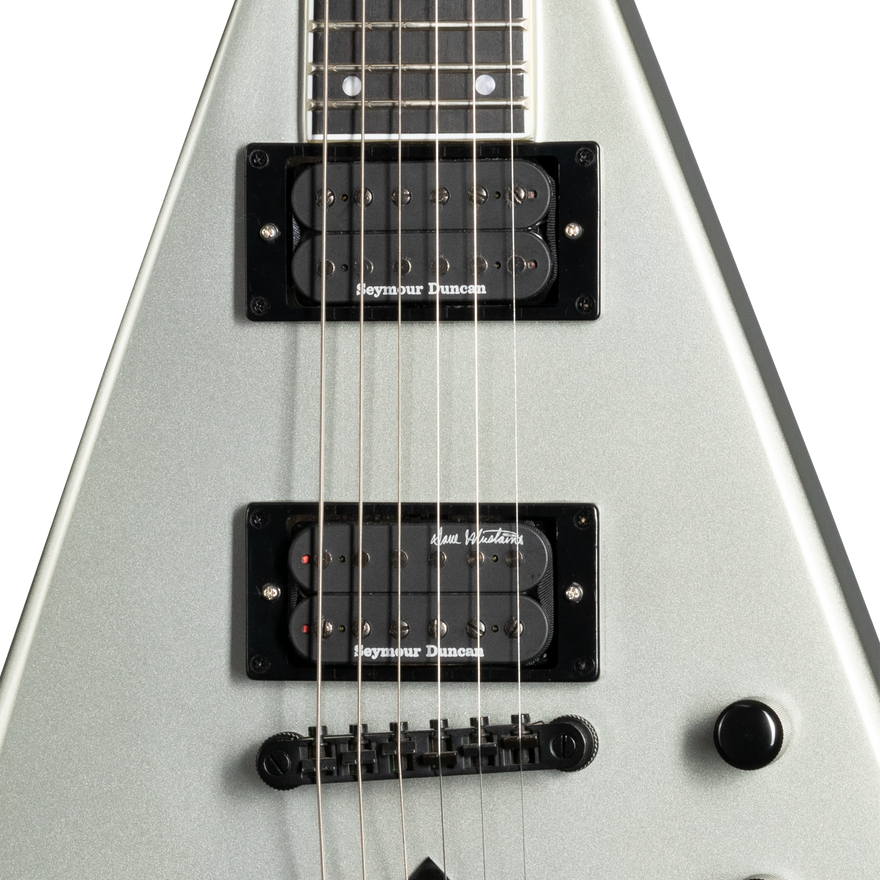 Kramer Dave Mustaine Vanguard, Silver Metallic Electric Guitar Kramer