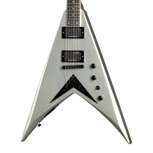 Kramer Dave Mustaine Vanguard, Silver Metallic Electric Guitar Kramer