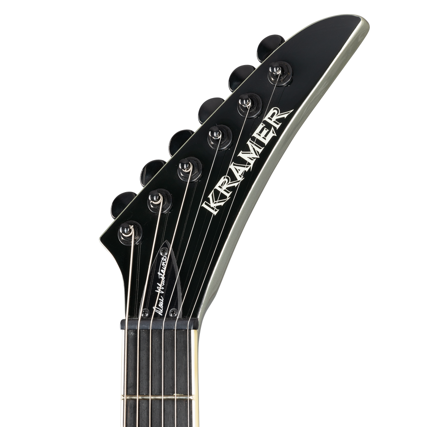 Kramer Dave Mustaine Vanguard, Silver Metallic Electric Guitar Kramer