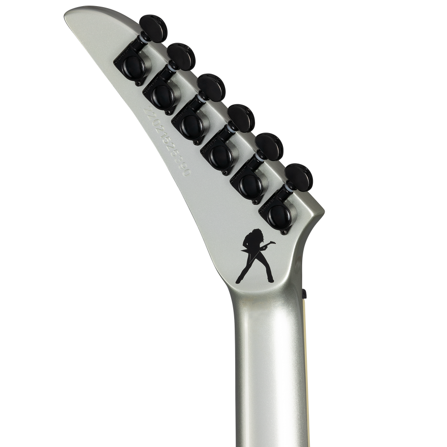 Kramer Dave Mustaine Vanguard, Silver Metallic Electric Guitar Kramer
