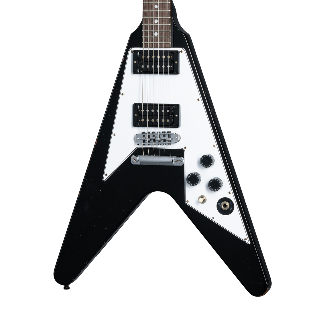Gibson Custom Kirk Hammett 1979 Flying V, Ebony Electric Guitar Gibson Custom