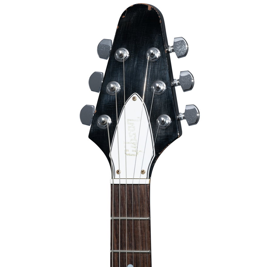 Gibson Custom Kirk Hammett 1979 Flying V, Ebony Electric Guitar Gibson Custom