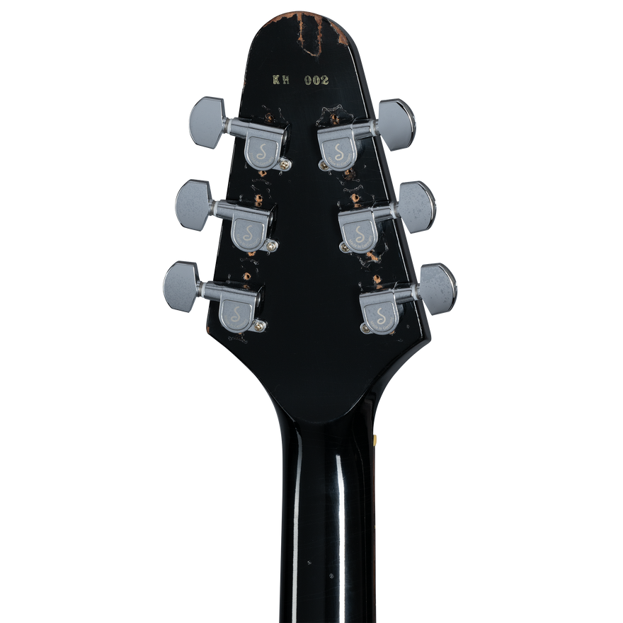 Gibson Custom Kirk Hammett 1979 Flying V, Ebony Electric Guitar Gibson Custom