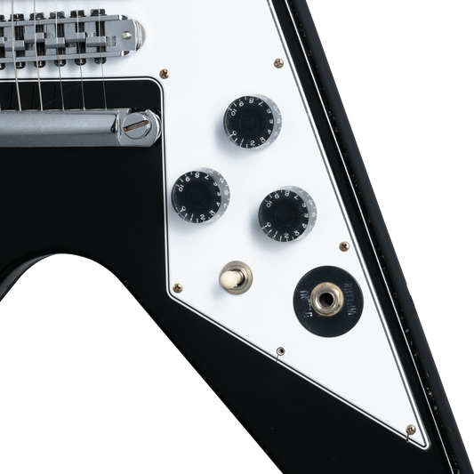 Gibson Custom Kirk Hammett 1979 Flying V, Ebony Electric Guitar Gibson Custom