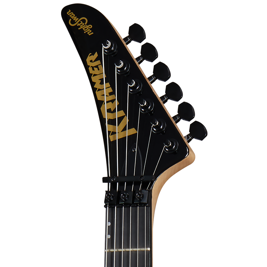Kramer NightSwan, Black with Blue Polka Dot Electric Guitar Kramer