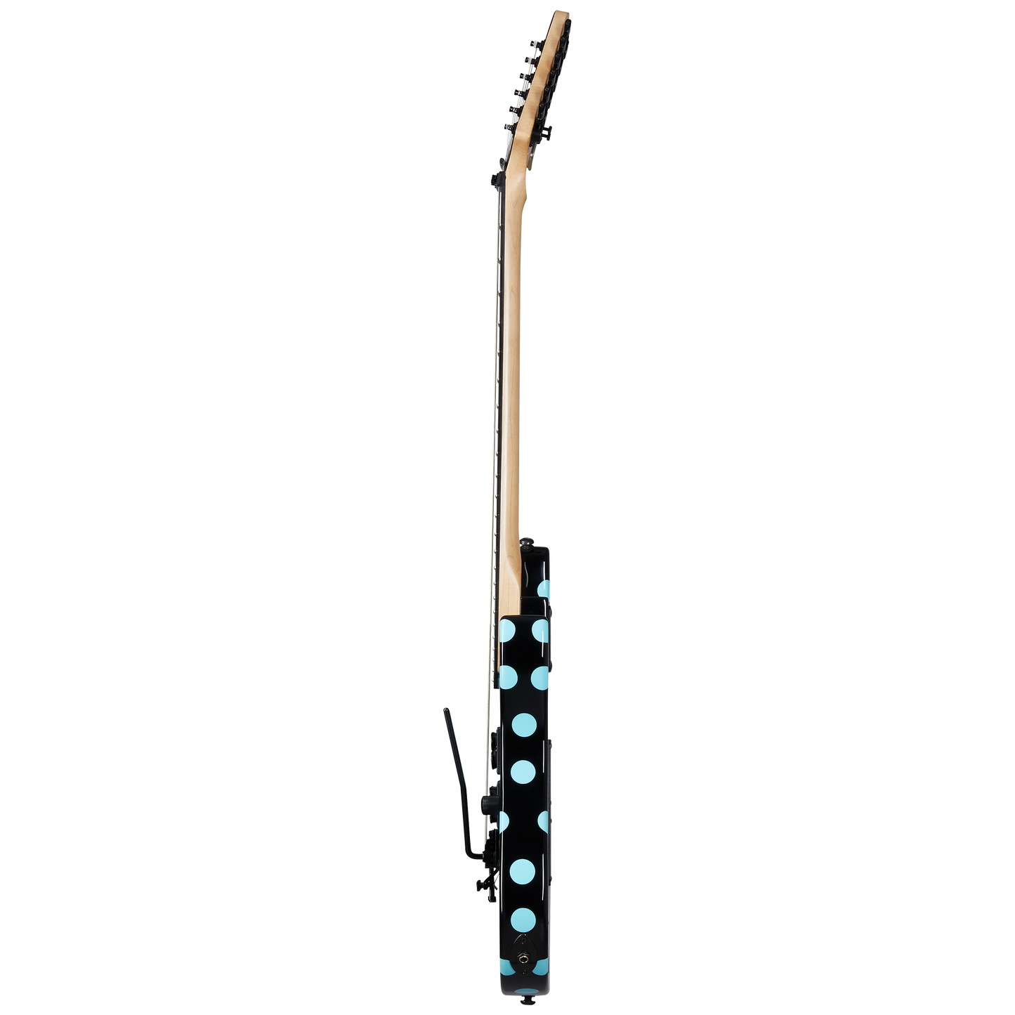 Kramer NightSwan, Black with Blue Polka Dot Electric Guitar Kramer