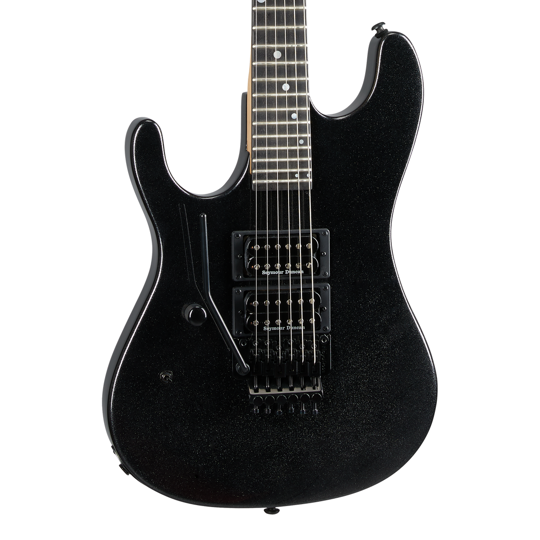 Kramer NightSwan, Left-Handed, Jet Black Metallic Electric Guitar Kramer