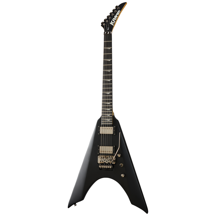 Kramer Nite-V with Floyd Rose, Satin Black Electric Guitar Kramer