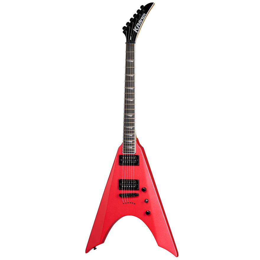 Kramer Nite-V, Crimson Metallic Electric Guitar Kramer