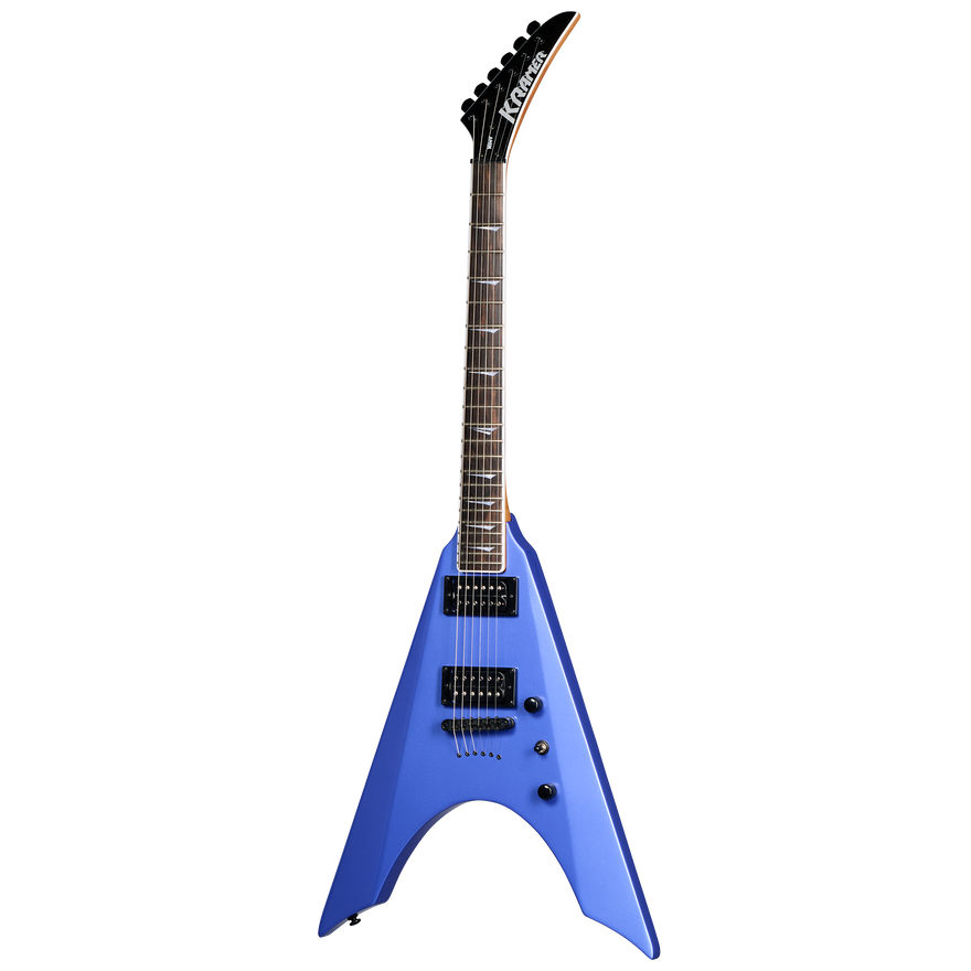 Kramer Nite-V, Royal Blue Metallic Electric Guitar Kramer