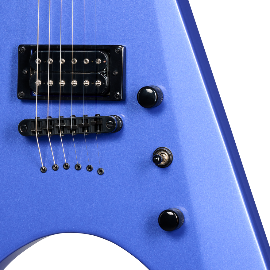 Kramer Nite-V, Royal Blue Metallic Electric Guitar Kramer