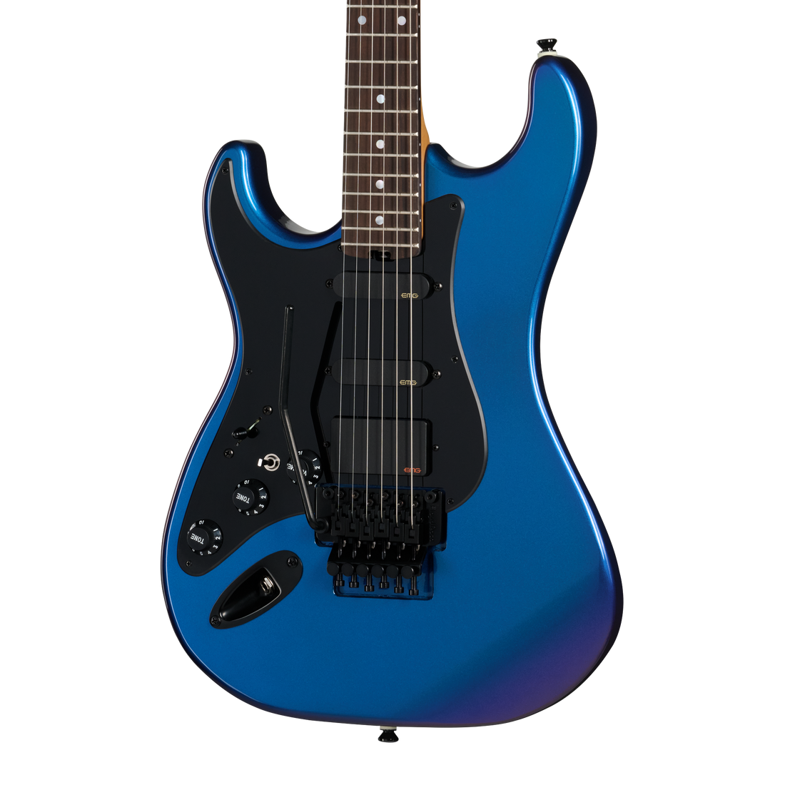 Kramer Pacer Deluxe 87 EMG, Left-Handed, Flip Flop Blue, Exclusive Electric Guitar Kramer