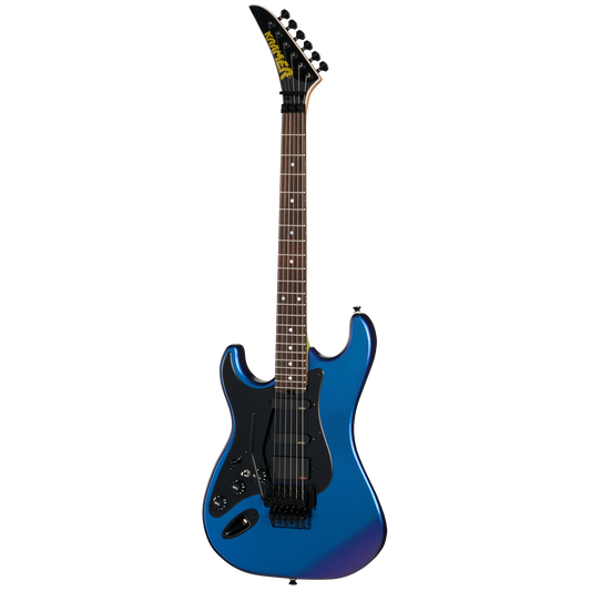 Kramer Pacer Deluxe 87 EMG, Left-Handed, Flip Flop Blue, Exclusive Electric Guitar Kramer