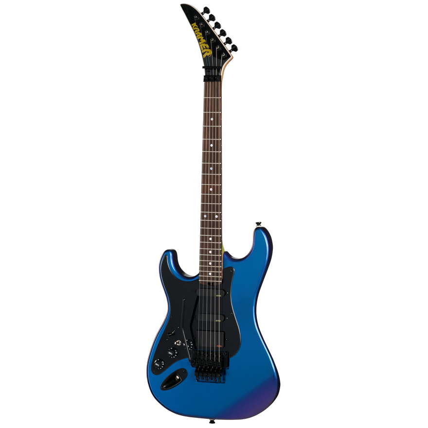 Kramer Pacer Deluxe 87 EMG, Left-Handed, Flip Flop Blue, Exclusive Electric Guitar Kramer