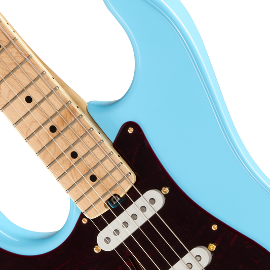 Kramer Malina Moye Pacer Deluxe, Left-Handed, Splash Blue Electric Guitar Kramer