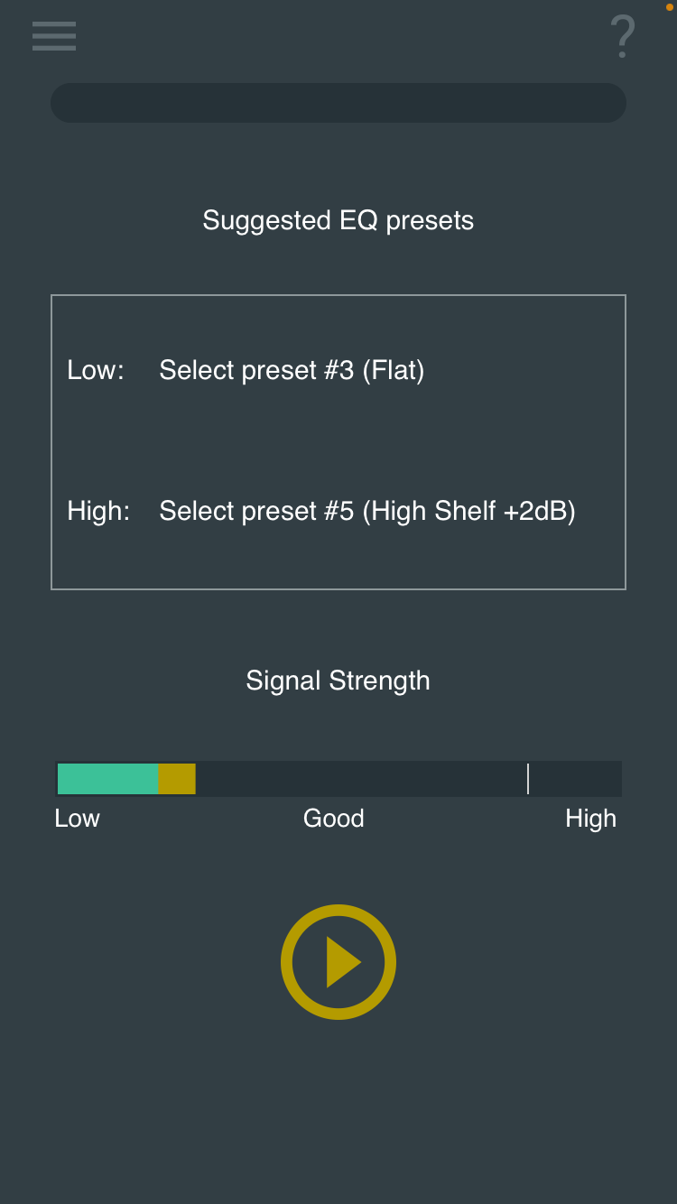 The KRK App can analyze your room and recommend EQ settings to optimize the playback accuracy