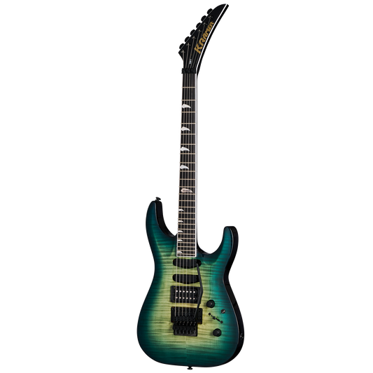 Kramer SM-1 Figured, Caribbean Blue Perimeter Electric Guitar Kramer