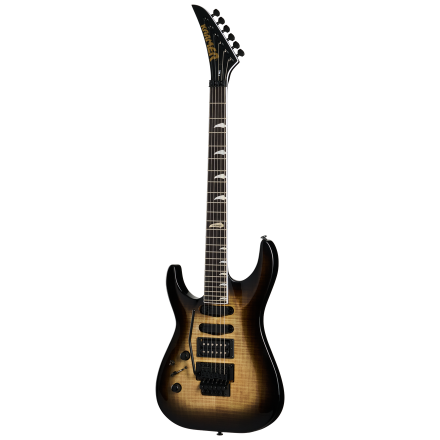 Kramer SM-1 Figured, Left-Handed, Black Denim Perimeter Electric Guitar Kramer