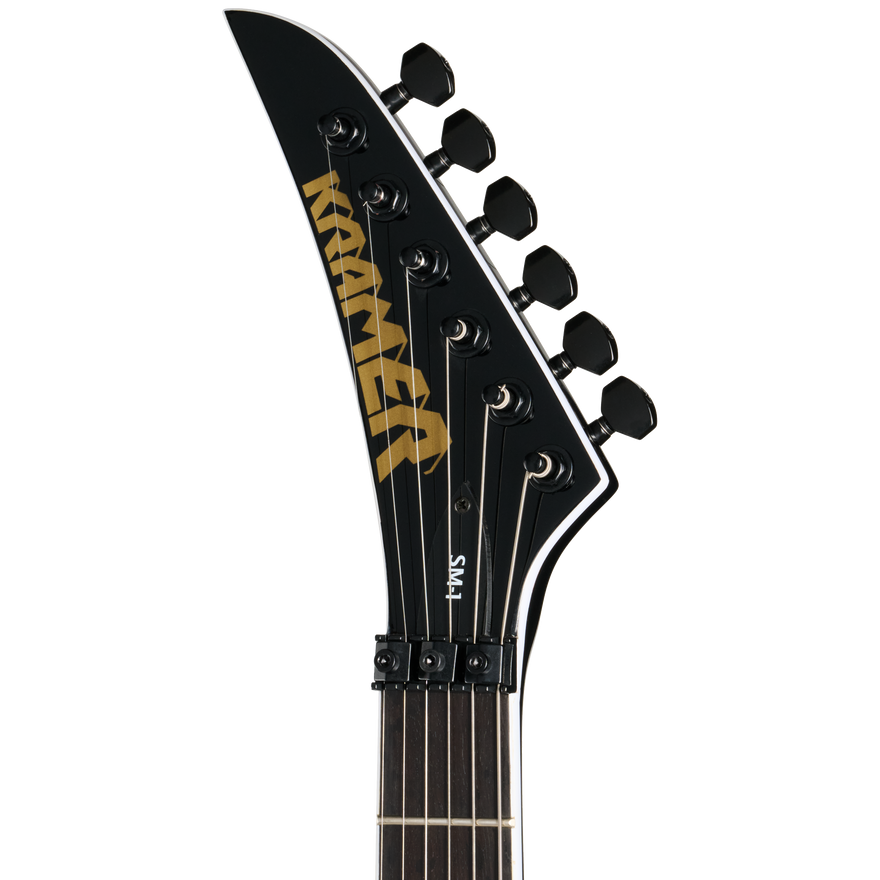 Kramer SM-1 Figured, Left-Handed, Black Denim Perimeter Electric Guitar Kramer