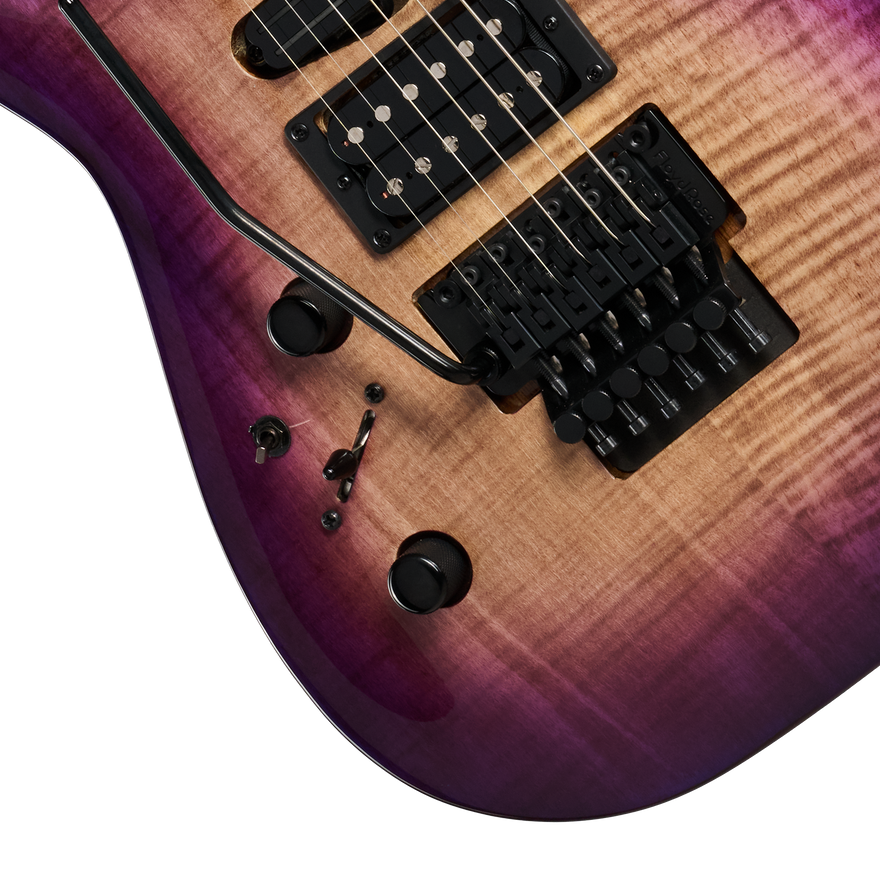 Kramer SM-1 Figured, Left-Handed, Royal Purple Perimeter Electric Guitar Kramer