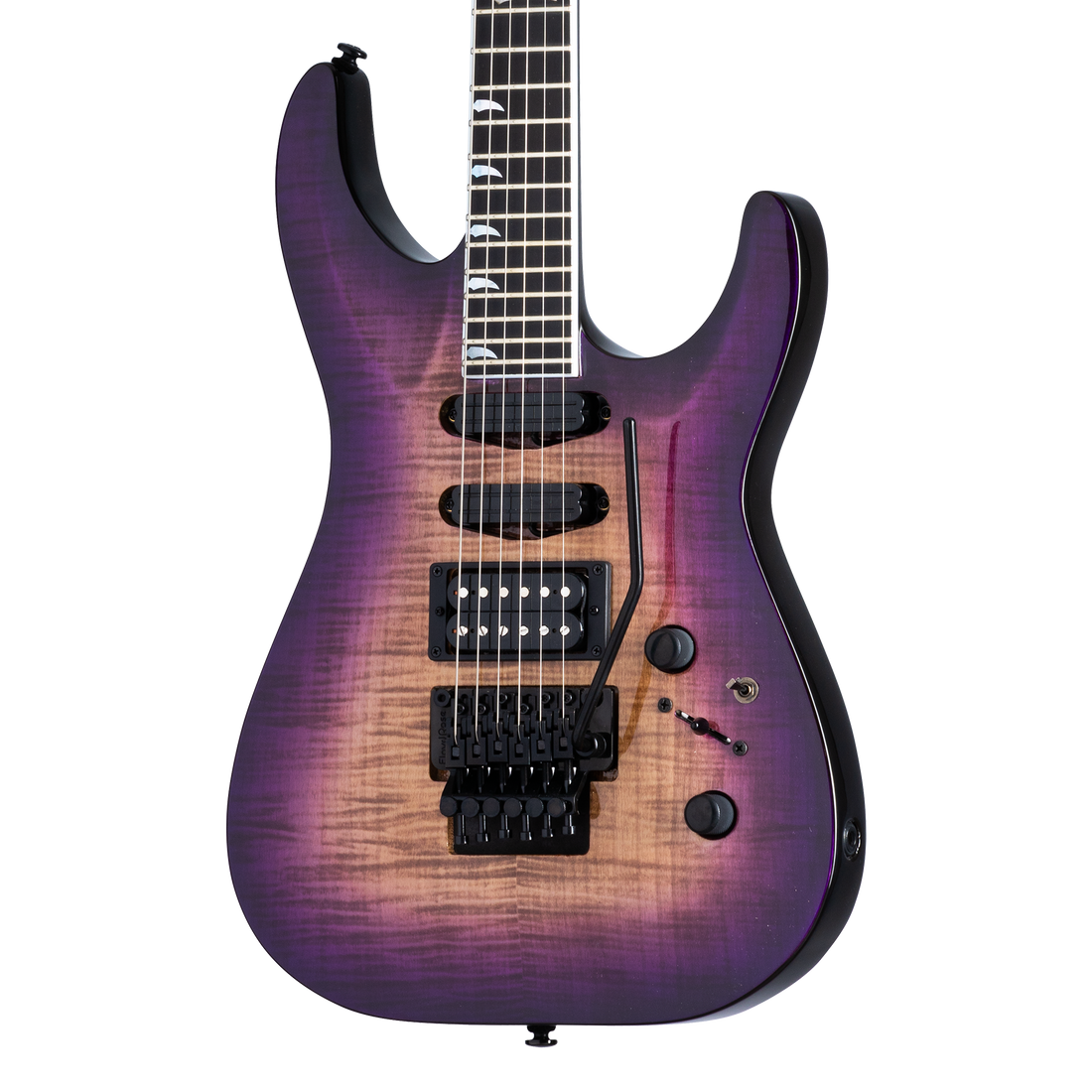 Kramer SM-1 Figured, Royal Purple Perimeter Electric Guitar Kramer
