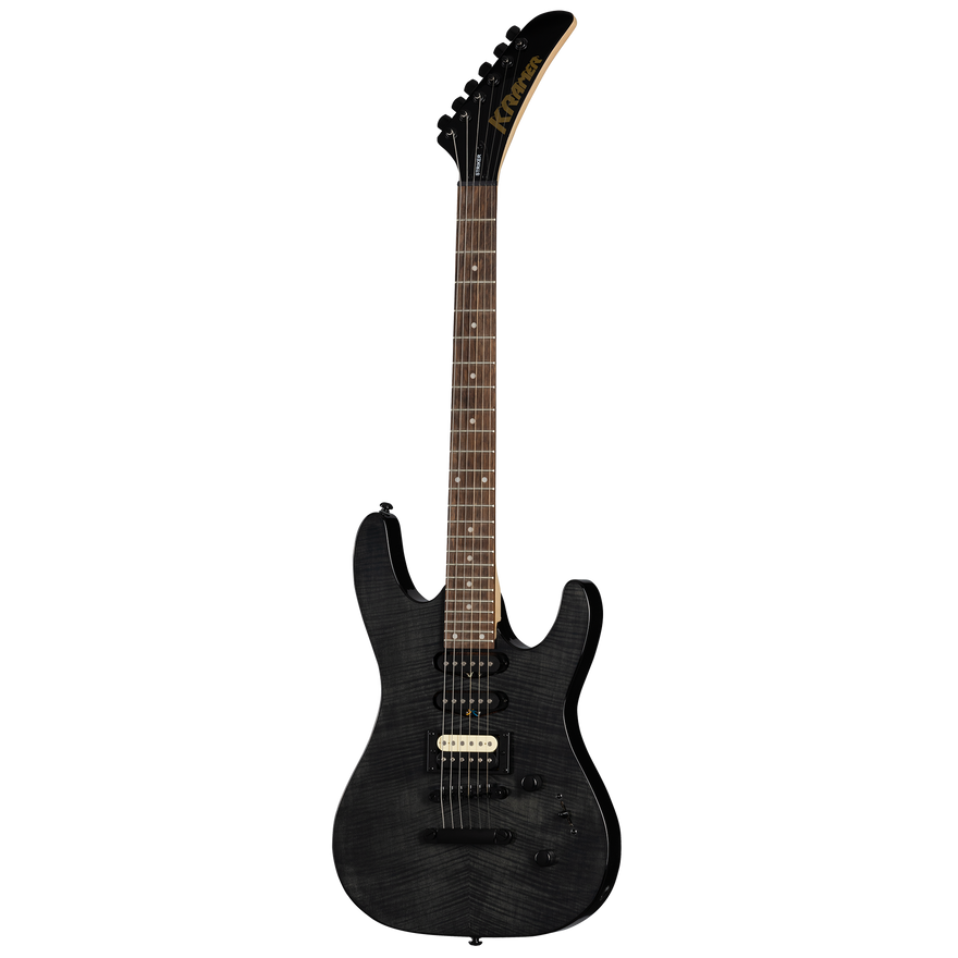 Kramer Striker Figured HSS, Transparent Ebony Electric Guitar Kramer