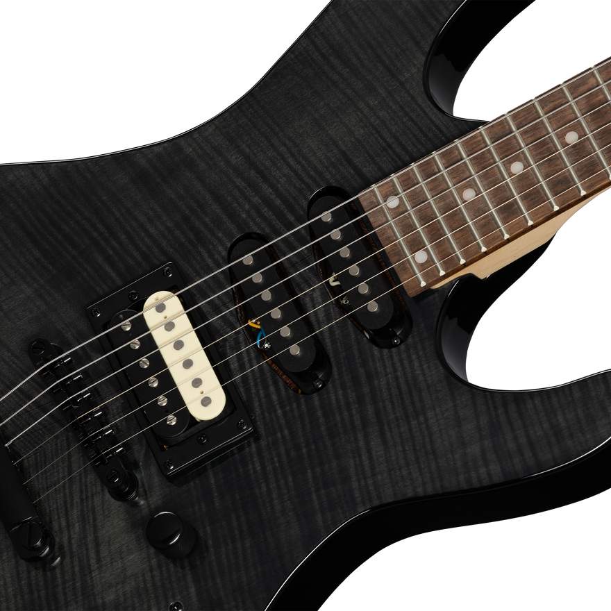 Kramer Striker Figured HSS, Transparent Ebony Electric Guitar Kramer