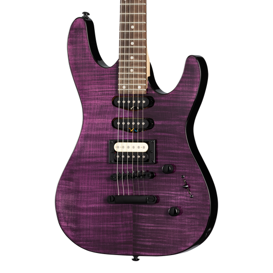 Kramer Striker Figured HSS, Transparent Purple Electric Guitar Kramer