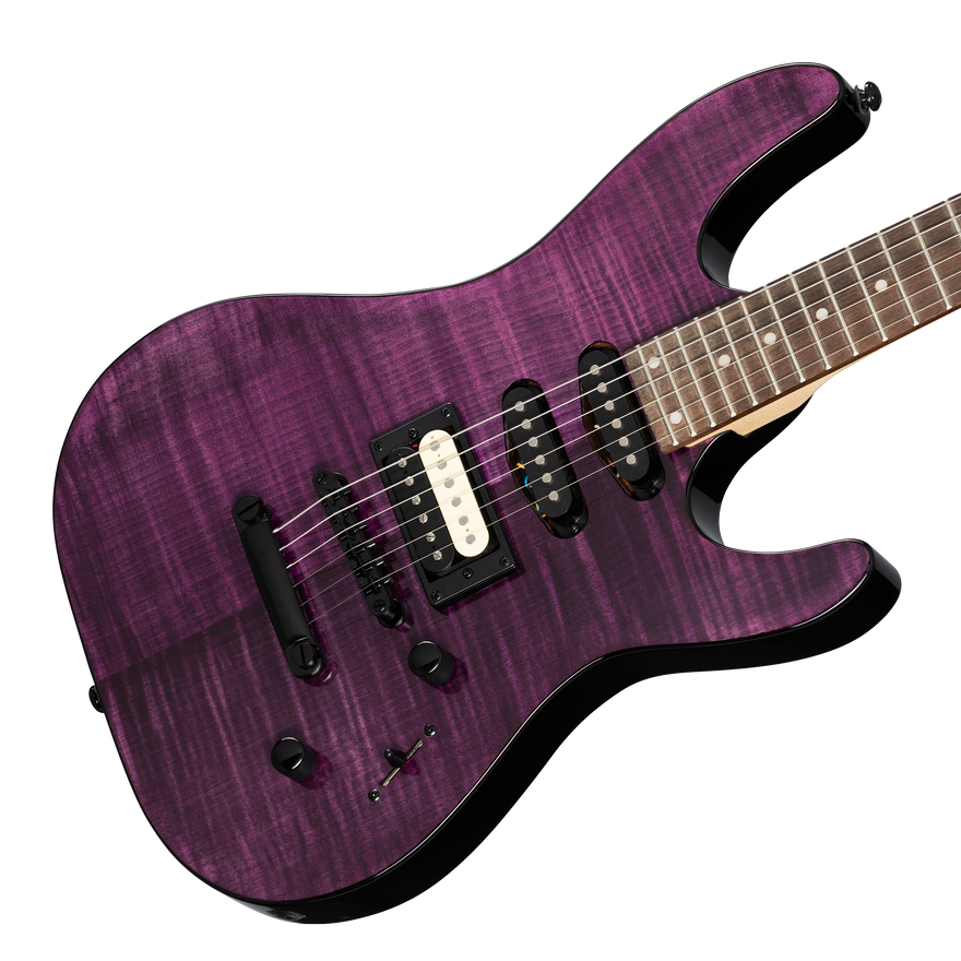 Kramer Striker Figured HSS, Transparent Purple Electric Guitar Kramer