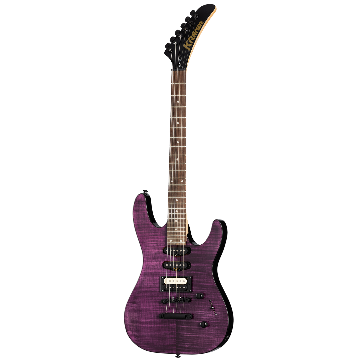 Kramer Striker Figured HSS, Transparent Purple Electric Guitar Kramer