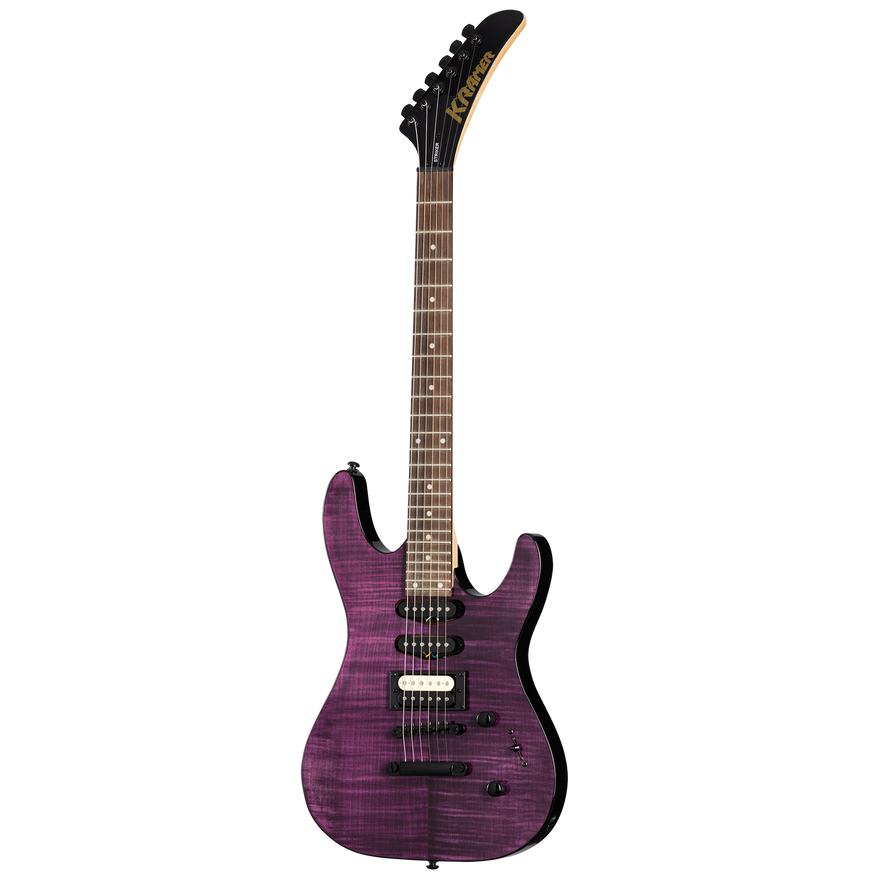 Kramer Striker Figured HSS, Transparent Purple Electric Guitar Kramer