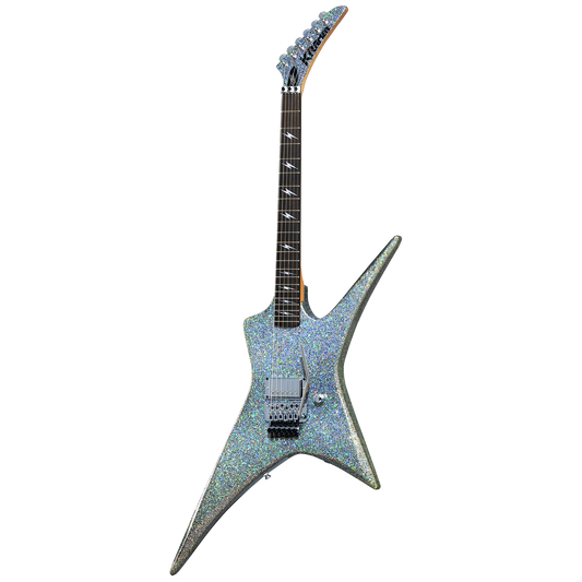 Kramer Lzzy Hale Voyager, Black Diamond Holographic Sparkle Electric Guitar Kramer