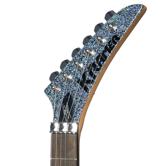 Kramer Lzzy Hale Voyager, Black Diamond Holographic Sparkle Electric Guitar Kramer