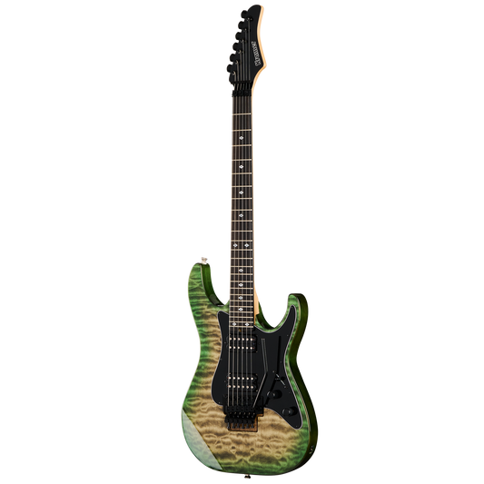 Kramer Volante Quilt HHFR, Ultramarine Burst Electric Guitar Kramer