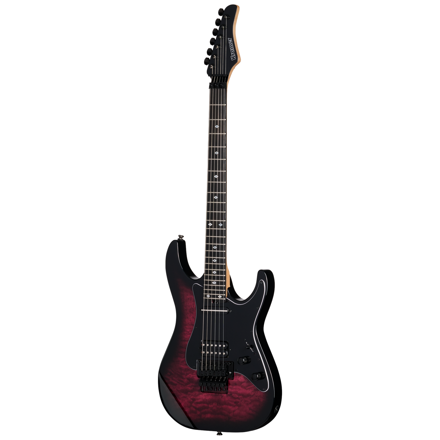 Kramer Volante Quilt HSFR, Magenta Burst Electric Guitar Kramer