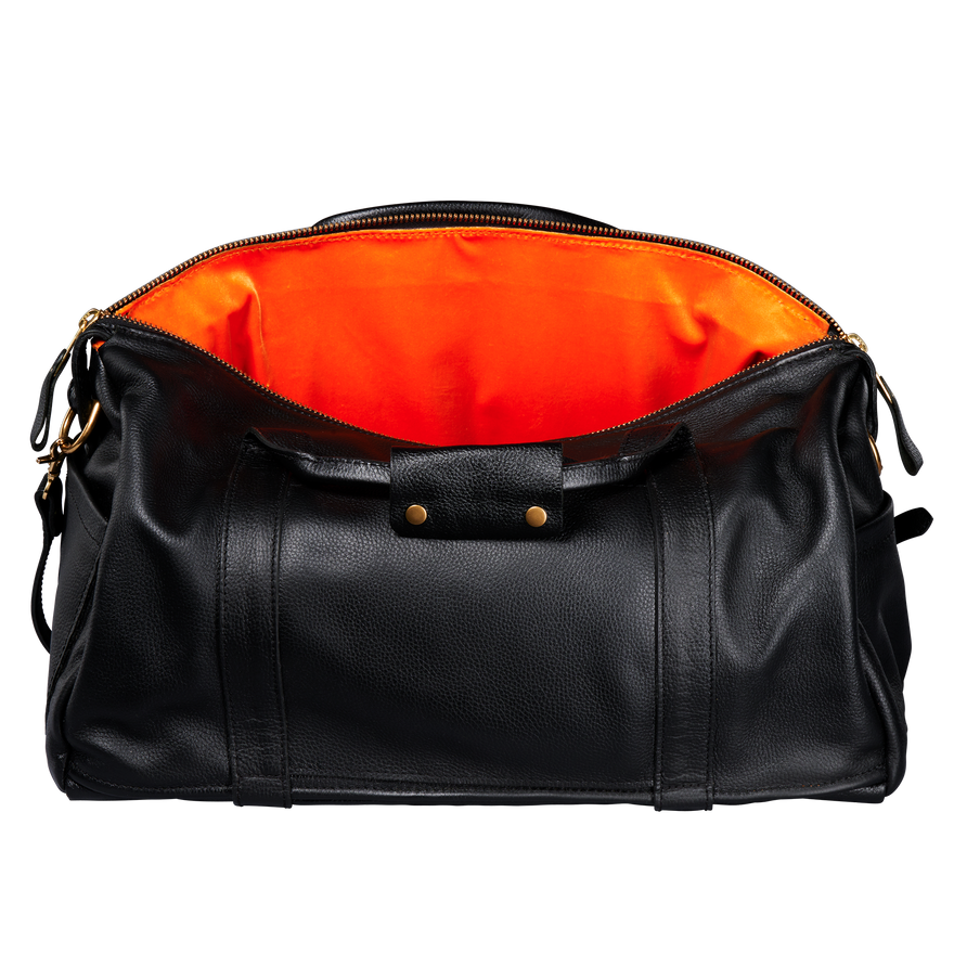 Lifton Leather Duffle Bag, Black, Exclusive Duffle Bag Lifton