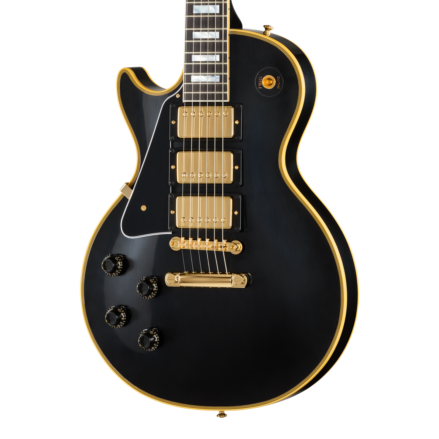 Gibson Custom 1957 Les Paul Custom Reissue 3-Pickup, Left-Handed, Ebony Electric Guitar Gibson Custom