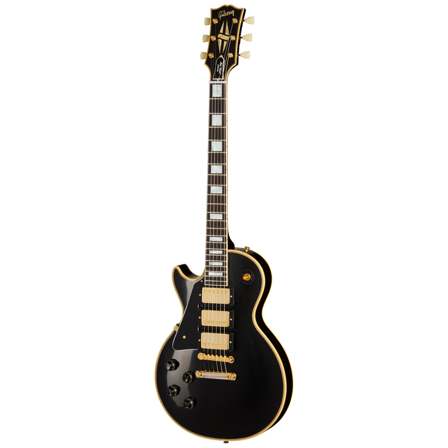 Gibson Custom 1957 Les Paul Custom Reissue 3-Pickup, Left-Handed, Ebony Electric Guitar Gibson Custom
