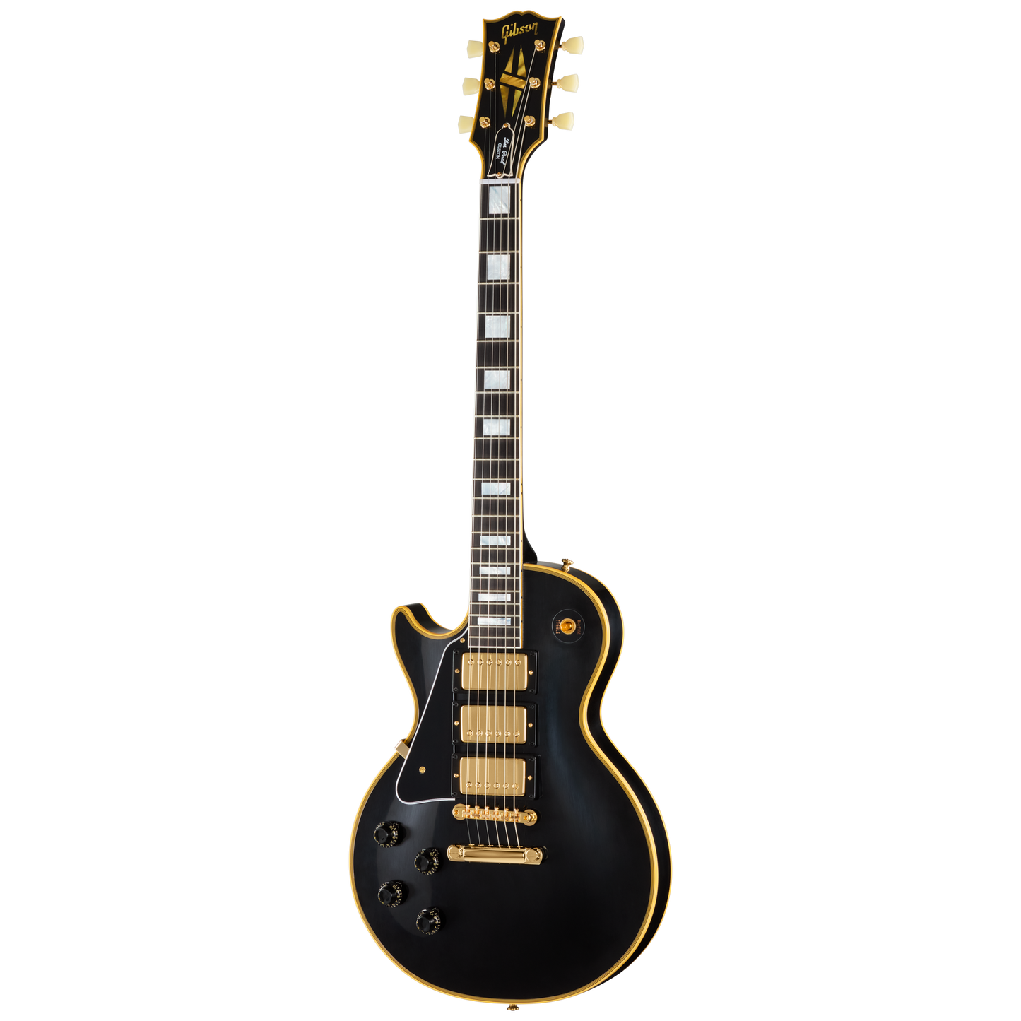 Gibson Custom 1957 Les Paul Custom Reissue 3-Pickup, Left-Handed, Ebony Electric Guitar Gibson Custom