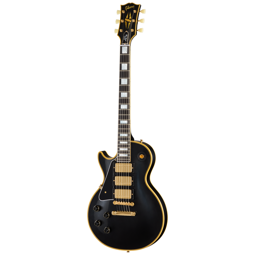 Gibson Custom 1957 Les Paul Custom Reissue 3-Pickup, Left-Handed, Ebony Electric Guitar Gibson Custom